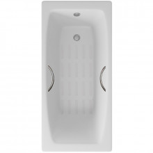 Чугунная ванна Delice Repos DLR220508R-AS 170x70 с ручками с антискользящим покрытием, белый
