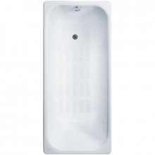 Чугунная ванна Delice Aurora DLR230617-AS 140x70 с антискользящим покрытием, белый
