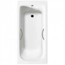 Чугунная ванна Delice Fort DLR230622R 200x85 с отверстиями под ручки, белый