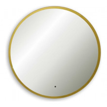 Зеркало Art&Max Sanremo AM-San-1000-DS-F-Gold 100x100 с подсветкой античное золото