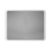 Зеркало Art&Max Genova AM-Gen-900-800-DS-F-White 90х80 с подсветкой, белый матовый