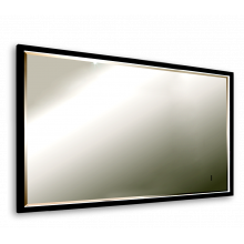 Зеркало Art&Max Aversa AM-Ave-1200-700-DS-F 120х70 с подсветкой, черный