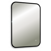Зеркало Art&Max Siena S AM-SieS-550-800-DS-F 55x80 с подсветкой, черный