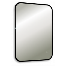 Зеркало Art&Max Siena S AM-SieS-550-800-DS-F 55x80 с подсветкой, черный