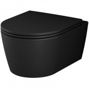 Унитаз подвесной Am.Pm Func C8F1700MBSC с сиденьем микролифт, черный матовый