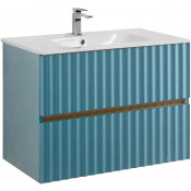 Тумба с раковиной Art&Max Elegant AM-ELEGANT-800-2C-SO-NG-P/AM7110-80 с LED подсветкой ниагара