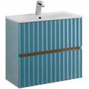 Тумба с раковиной Art&Max Elegant AM-ELEGANT-600-2C-SO-NG-P/AM7110-60 с LED подсветкой ниагара