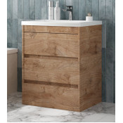 Тумба с раковиной Art&Max Family-M FAMILY-M-580-3C-PIA-HG/AM-LAV-580-MR-A harbor golden