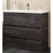 Тумба с раковиной Art&Max Family-M FAMILY-M-900-3C-PIA-IS/AM-LAV-900-MR-FА iron stone