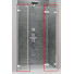 Комплект неподвижных стенок Radaway Arta DWJS  1386122-03-01R 32.1 R хром/прозрачное