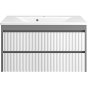 Тумба с раковиой Brevita Balaton УТ000012298 100 белый/серый