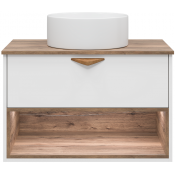 Тумба под раковину Brevita Bergen BER-07080-19-01-1Я 80 с подсветкой белый