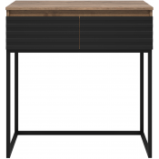 Консоль Brevita Dakota DAK-019080-19-022Я 80 дуб галифакс олово/черный кварц