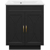 Тумба с раковиной Misty Амбра УТ000015485 70 черный