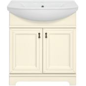 Тумба с раковиной Misty Лувр УТ000005243 75 слоновая кость