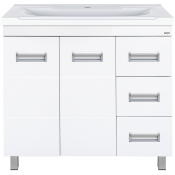 Тумба с раковиной Misty Селена СО000005738 90 белый