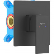 Смеситель для душа Aquatek Либра AQ1666MB черный матовый