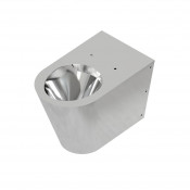 Унитаз подвесной антивандальный Moeff ЛАЙТ MF-231 из нержавеющей стали