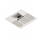 Унитаз напольный антивандальный Moeff ЛАЙТ MF-421 "Чаша Генуя" из нержавеющей стали