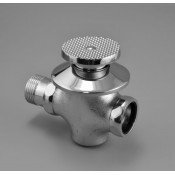 Кран смывной, нажимной (КРС) для чаши «Генуя», Напольный с прямым отводом на 1" 8493990