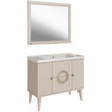 Комплект мебели для ванной ASB-Woodline Федерика 1079201 100 тирамису софт
