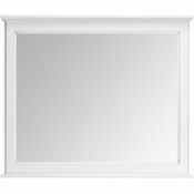 Зеркало ASB-Woodline Венеция 11941 100x85 белый/патина серебро