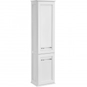 Шкаф-колонна ASB-Woodline Венеция 11965 40 белый/патина серебро