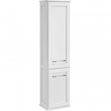 Шкаф-колонна ASB-Woodline Венеция 11965 40 белый/патина серебро