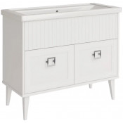 Тумба с раковиной ASB-Woodline Риола 12412/22322 100 белый