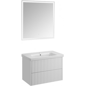 Комплект мебели для ванной ASB-Woodline Риола 1241101 80 белый