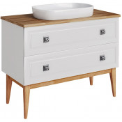Тумба с раковиной ASB-Woodline Каталина 12098/29657 100 белый