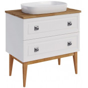 Тумба под раковину ASB-Woodline Каталина 12097 80 белый