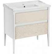 Тумба с раковиной ASB-Woodline Лорена 12200/17894 80 бежевый/ясень