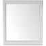 Зеркало ASB-Woodline Берта 10121 85x95 белый патина серебро
