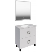 Комплект мебели для ванной АСБ-Мебель Санта 10912/32039/12221 80 белый