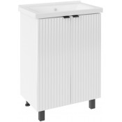 Тумба с раковиной АСБ-Мебель Дора 9966/22336 60 белый глянец