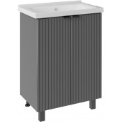 Тумба с раковиной АСБ-Мебель Дора 9967/22336 60 серый