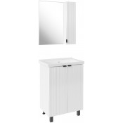 Комплект мебели для ванной АСБ-Мебель Дора 9966/22336/9962 60 белый глянец