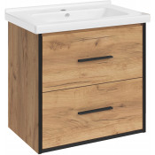 Тумба с раковиной АСБ-Мебель Монца 12305/22336 60 дуб золотой