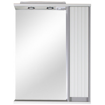 Зеркальный шкаф АСБ-Мебель Мирано 12259 75 R белый