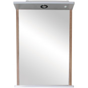 Зеркало АСБ-Мебель Альпина 11765 47x72 белый/натуральное дерево