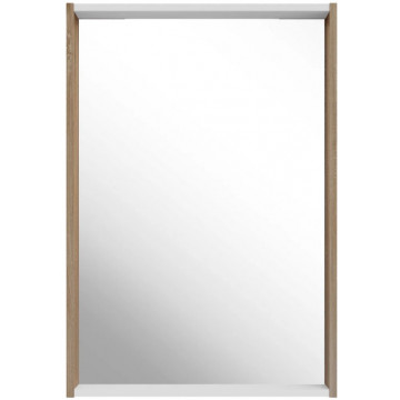 Зеркало АСБ-Мебель Лавре 12115 56.4x82 дуб бардолино/белый