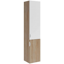 Шкаф-колонна АСБ-Мебель Лавре 12140 35 белый/дуб бардолино