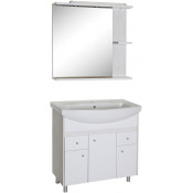 Комплект мебели для ванной АСБ-Мебель Орхидея 11548/15458/11546 80 белый/северное дерево