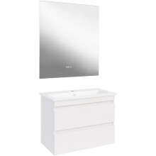 Комплект мебели для ванной АСБ-Мебель Лира 10674/25956/10235 75 ясень белый