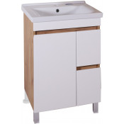 Тумба с раковиной АСБ-Мебель Марко 10739/22336 60-2.1 белый/дуб золотой