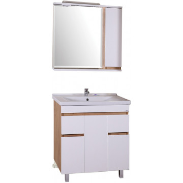 Комплект мебели для ванной АСБ-Мебель Марко 10731/21573/10718 80-3.2 белый/дуб золотой