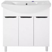 Тумба с раковиной АСБ-Мебель Мессина 11433/15458 80/3 белый