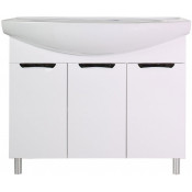 Тумба с раковиной АСБ-Мебель Мессина 11433/17356 100/3 белый