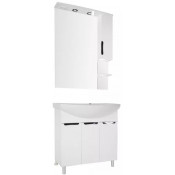 Комплект мебели для ванной АСБ-Мебель Мессина 11433/15458/9615 80/3 белый